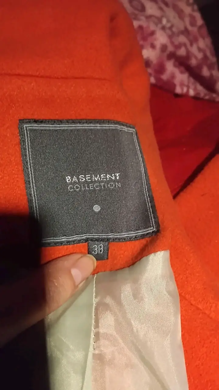 Abrigo naranja para mujer basement - 2
