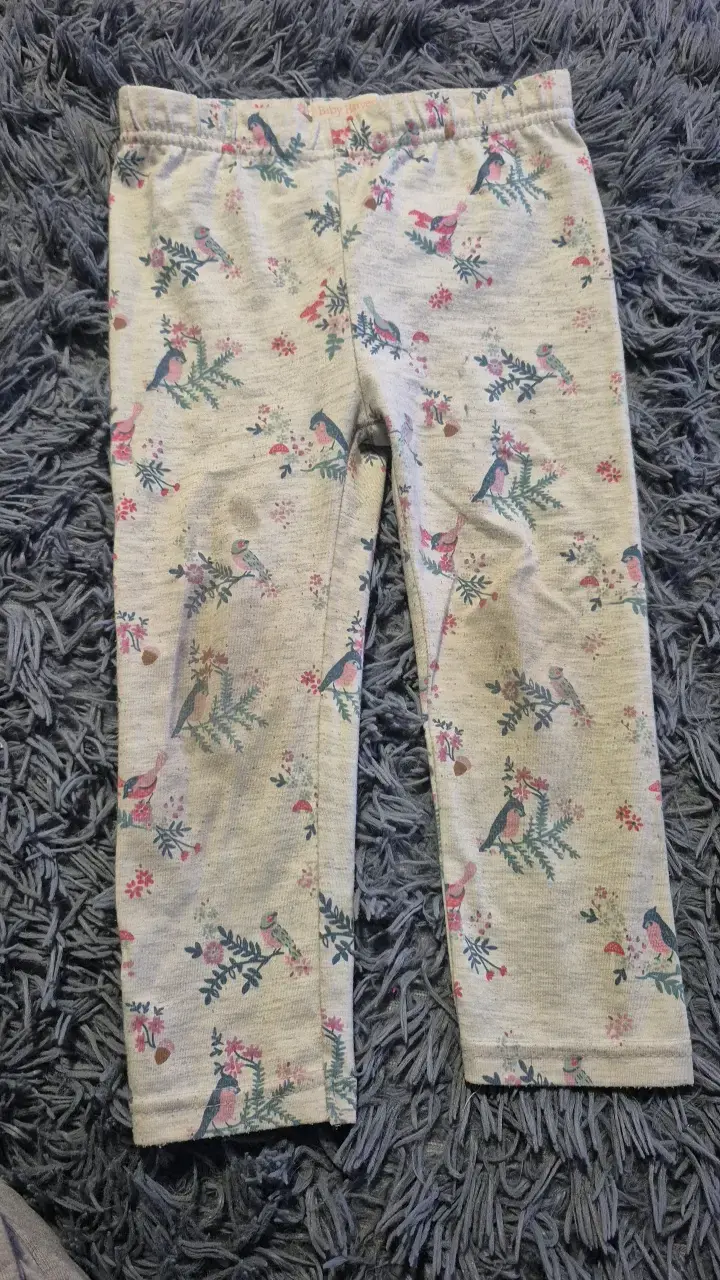 Leggings de bebé con estampado de aves