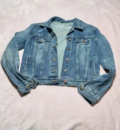 Chaqueta de mezclilla Gap 1969 azul - miniatura 1