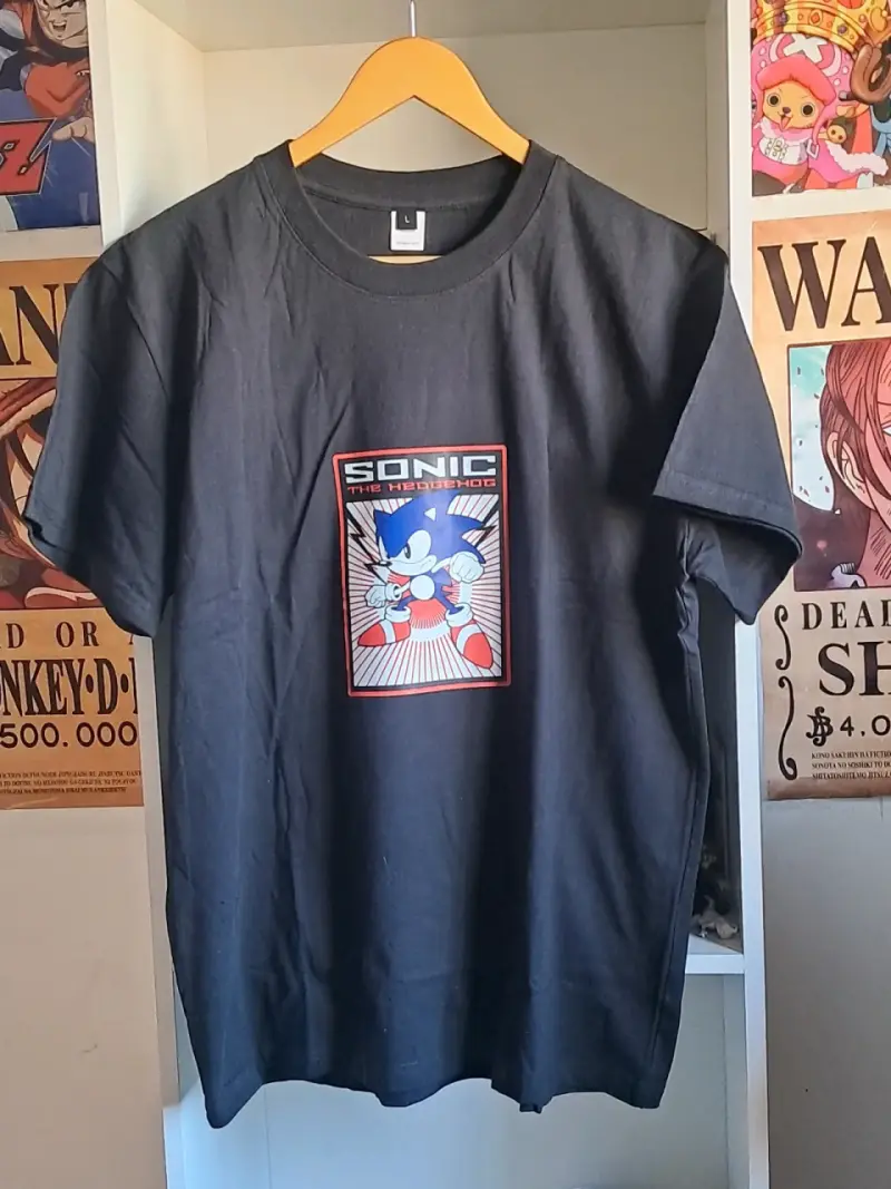 Poleras negra nuevas Sonic DTF