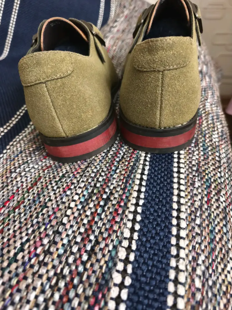 Zapatos de vestir bicolor con hebilla - 3