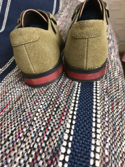 Zapatos de vestir bicolor con hebilla - miniatura 3