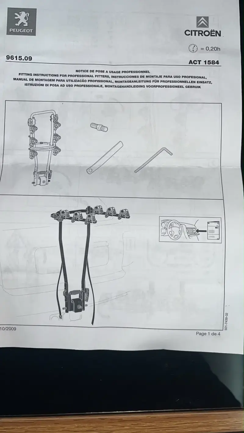 Portabicicletas para auto de 3 bicicletas - 3