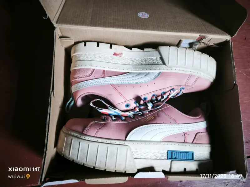 Zapatillas plataforma Puma rosas - 2