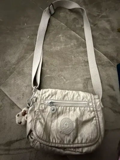 Bandolera Kipling beige con cierre frontal - miniatura 3