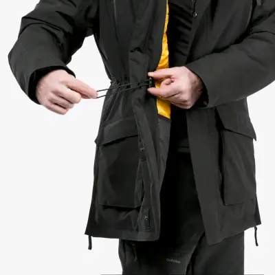 Chaqueta impermeable Quechua negra para invierno - miniatura 2