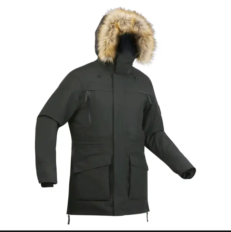 Chaqueta impermeable Quechua negra para invierno - 5