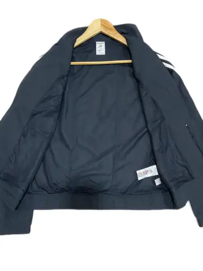 Chaqueta deportiva Adidas negra con franjas - miniatura 3