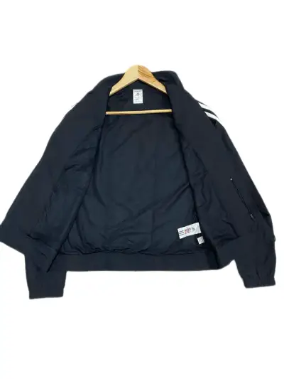 Chaqueta deportiva Adidas negra con franjas - miniatura 5