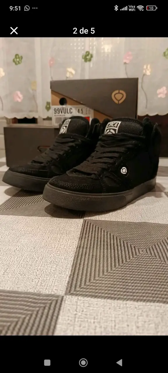 Zapatillas negras Circa 99 Vulc talla 34,5