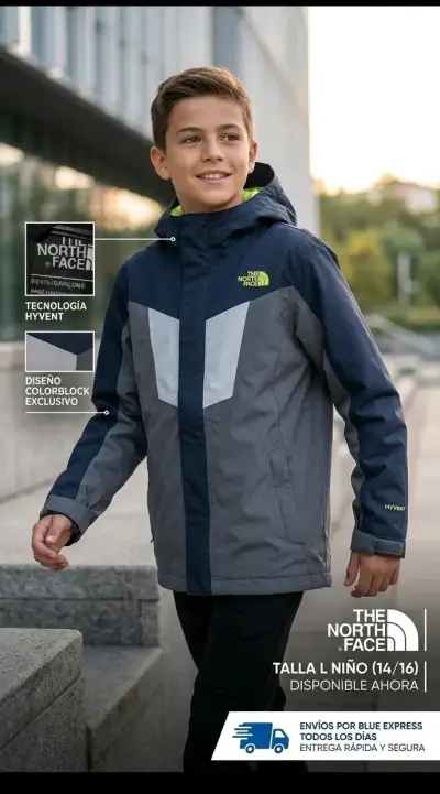 Chaqueta impermeable The North Face niño - miniatura 1