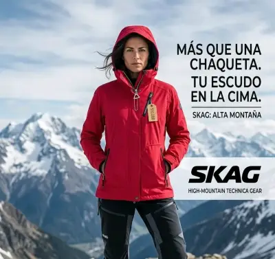 Chaqueta roja Skag para alta montaña - miniatura 1