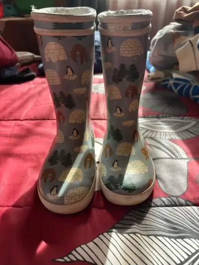 Botas de lluvia infantiles con diseño de osos - miniatura 3