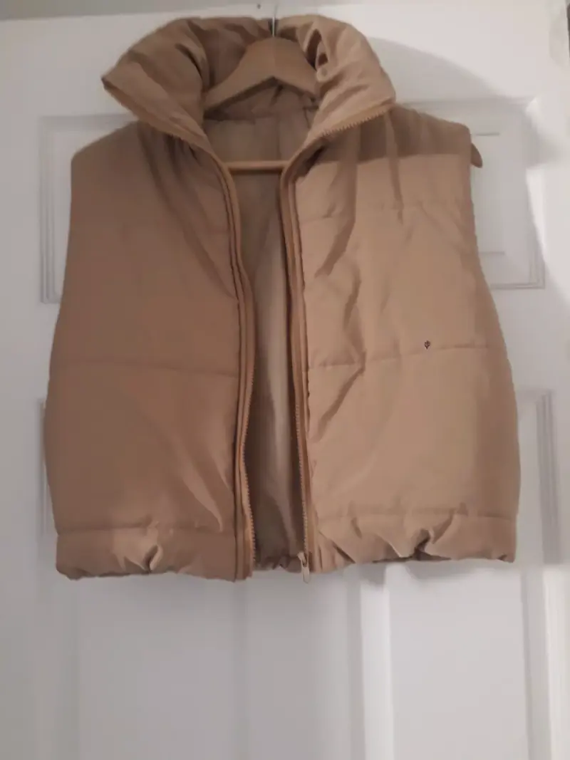 Parka sin mangas  beige - 2