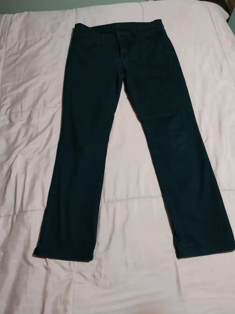 Pantalone Mujer elasticado, Cartera Cuero Negro - 1