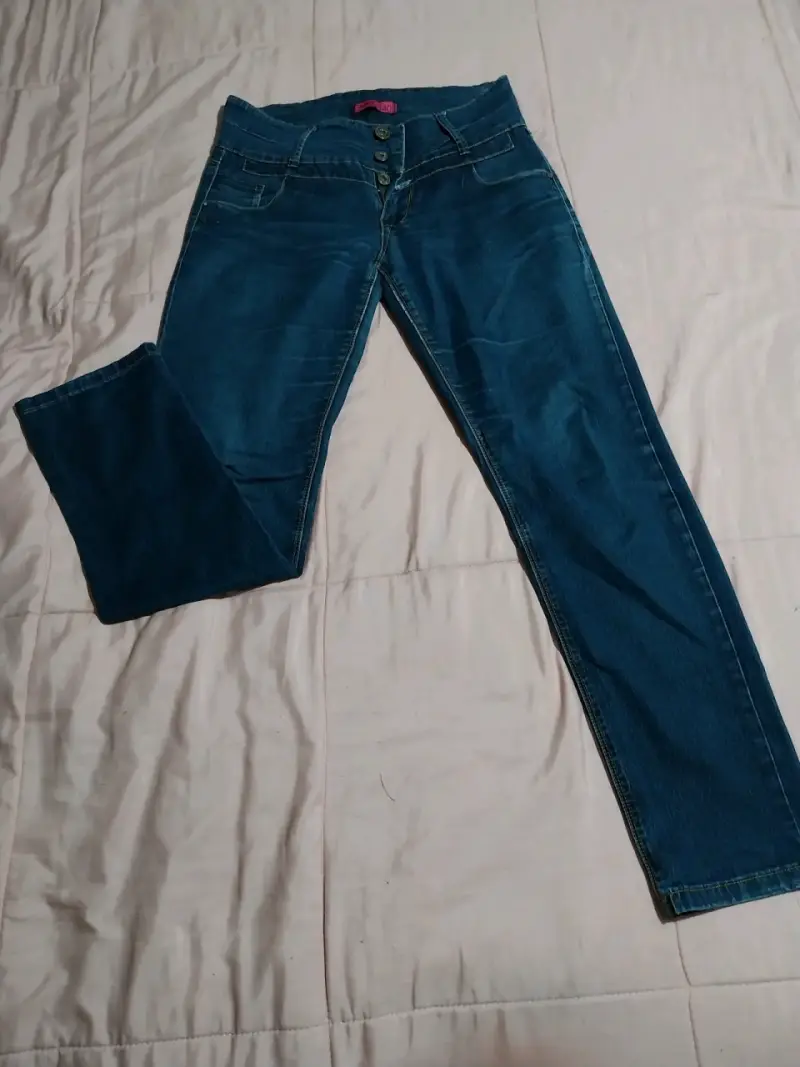 Pantalone Mujer elasticado, Cartera Cuero Negro - 2