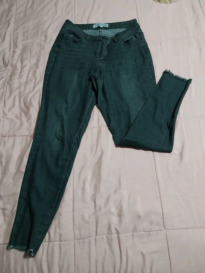 Pantalone Mujer elasticado, Cartera Cuero Negro - 4
