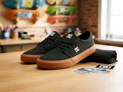 Zapatillas DC negras con suela de goma