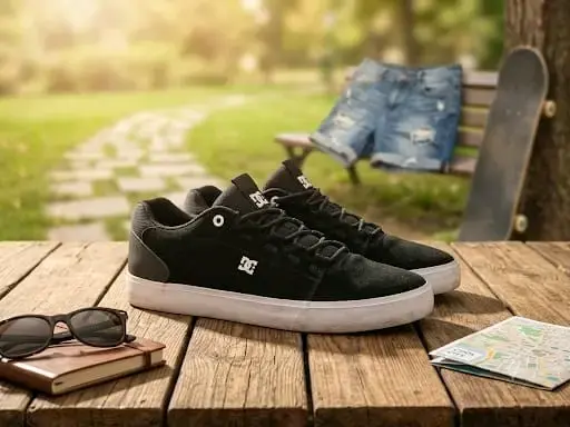 Zapatillas DC negras de skate estilo casual
