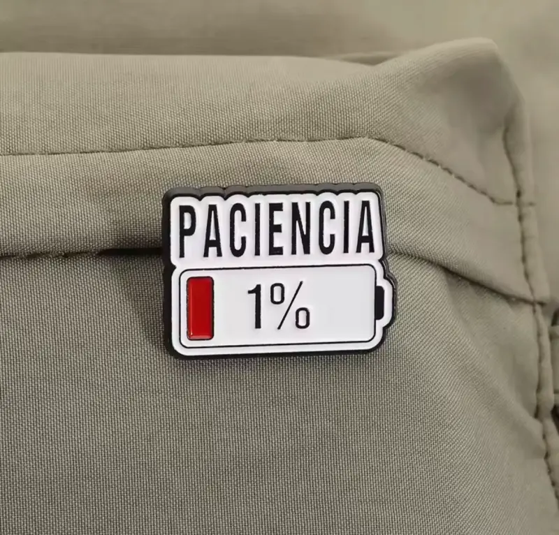 Pin divertido "Paciencia 1%" - 1