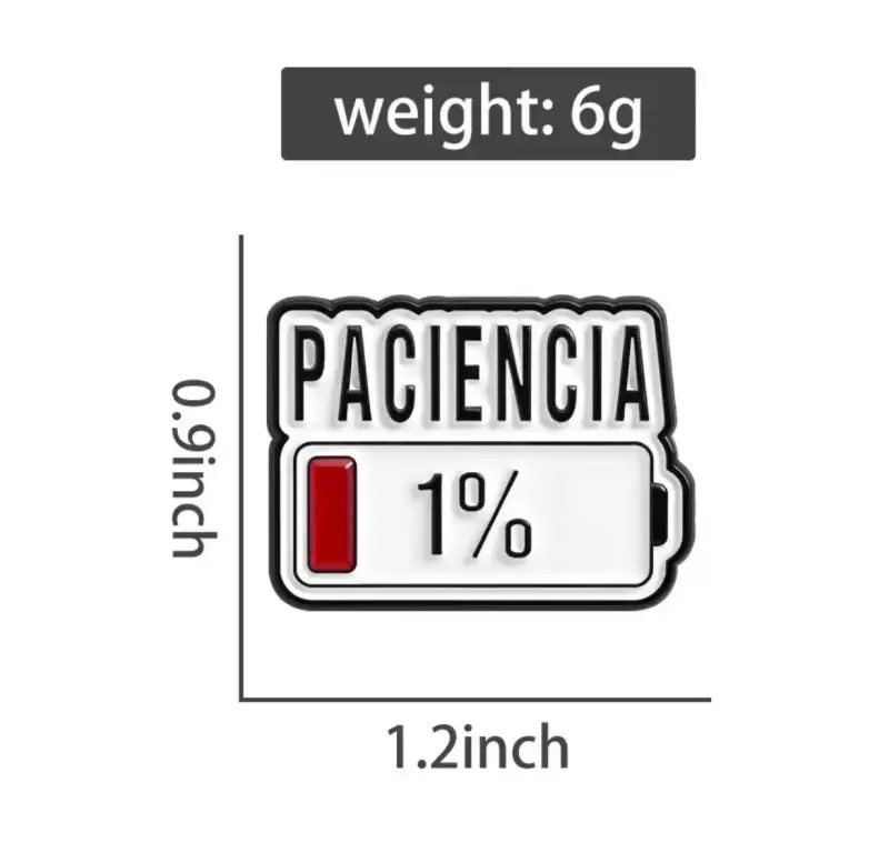 Pin divertido "Paciencia 1%" - 2