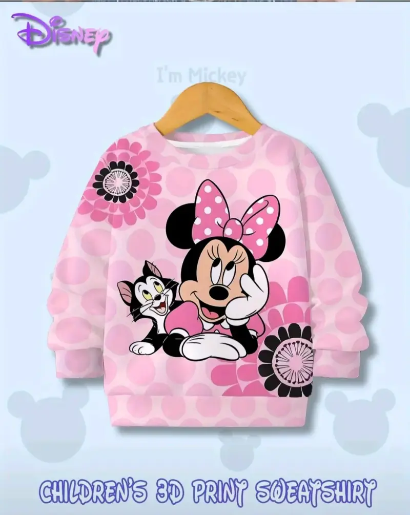 Polerón infantil Disney Minnie Mouse rosa - 1