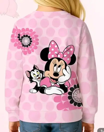 Polerón infantil Disney Minnie Mouse rosa - miniatura 2
