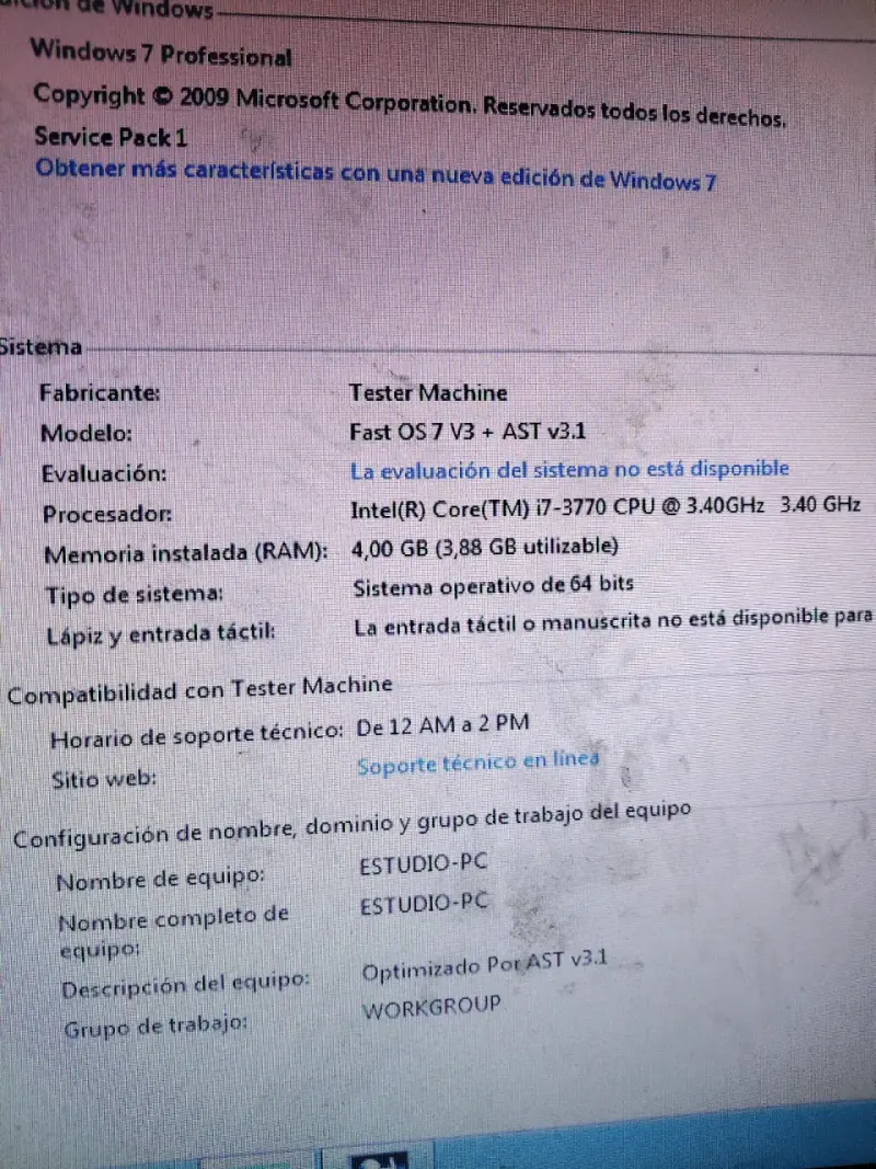 PC de escritorio Intel Core i7 - 3