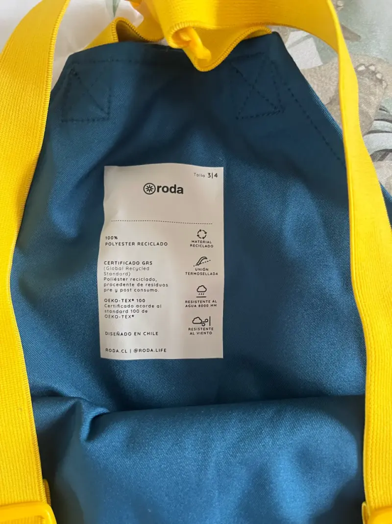 Jardinera impermeable infantil Roda azul - 3