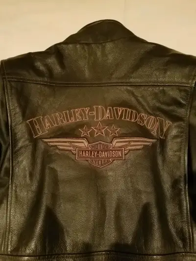 Chaqueta de cuero Harley-Davidson café original - miniatura 1