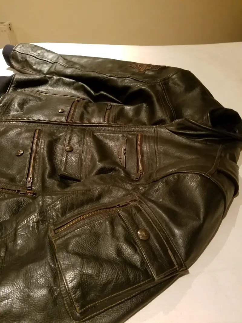 Chaqueta de cuero Harley-Davidson café original - 4