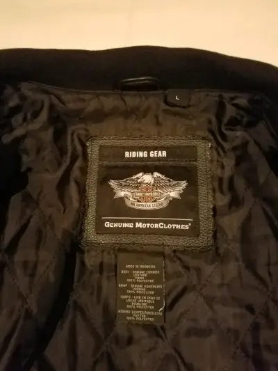 Chaqueta de cuero Harley-Davidson café original - miniatura 5