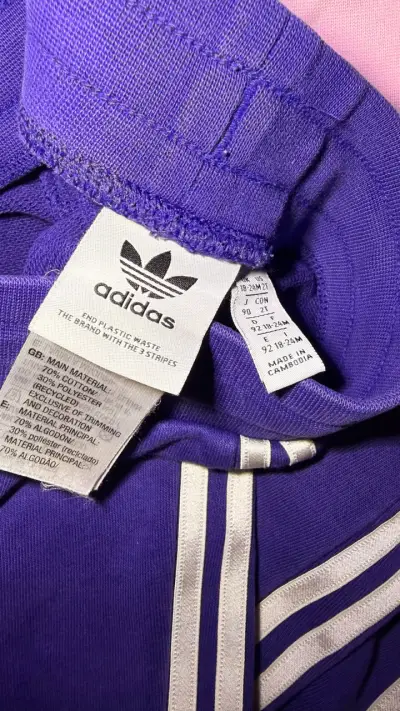 Conjunto deportivo infantil Adidas floral - miniatura 3