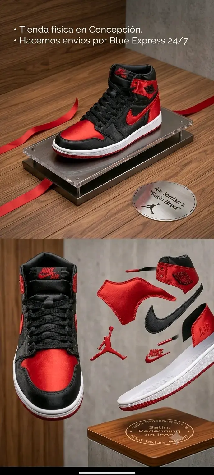 Zapatillas Air Jordan 1 Satin Bred nuevas - 4