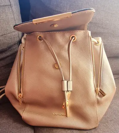 Mochila Amphora color beige elegante - miniatura 2