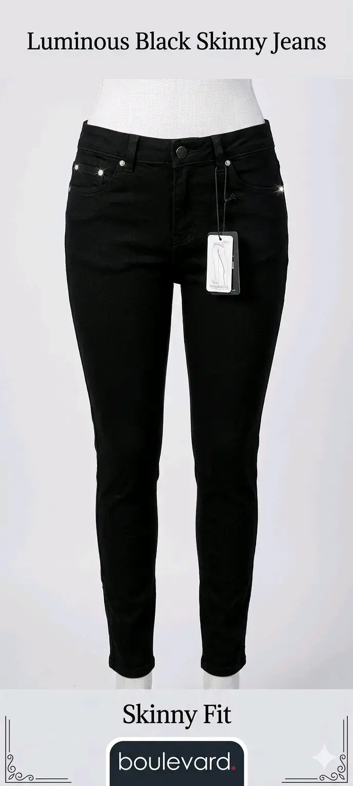 Jeans negros skinny fit Boulevard