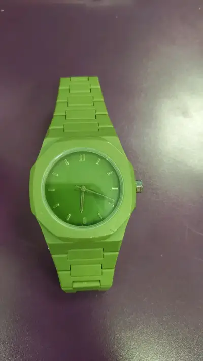 Reloj verde unisex moderno - miniatura 1