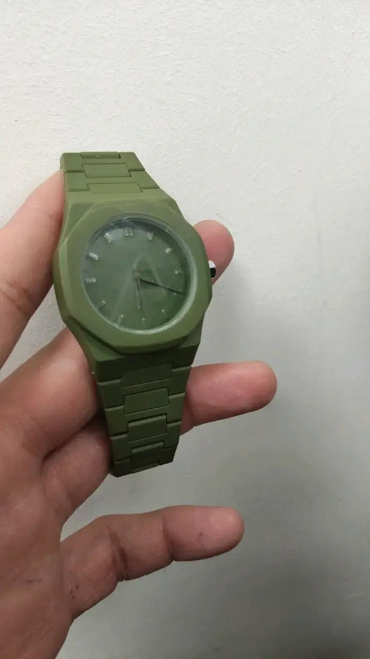 Reloj verde unisex moderno - 2