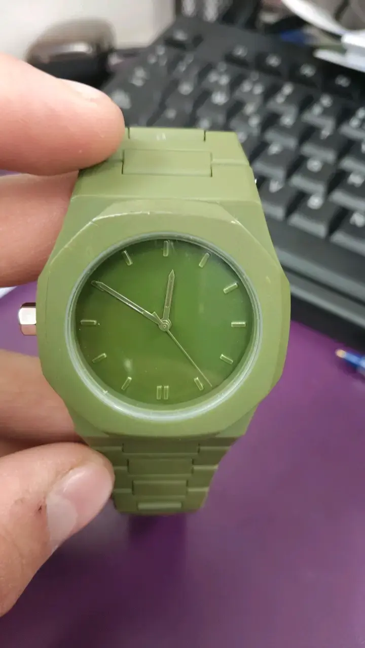 Reloj verde unisex moderno - 4