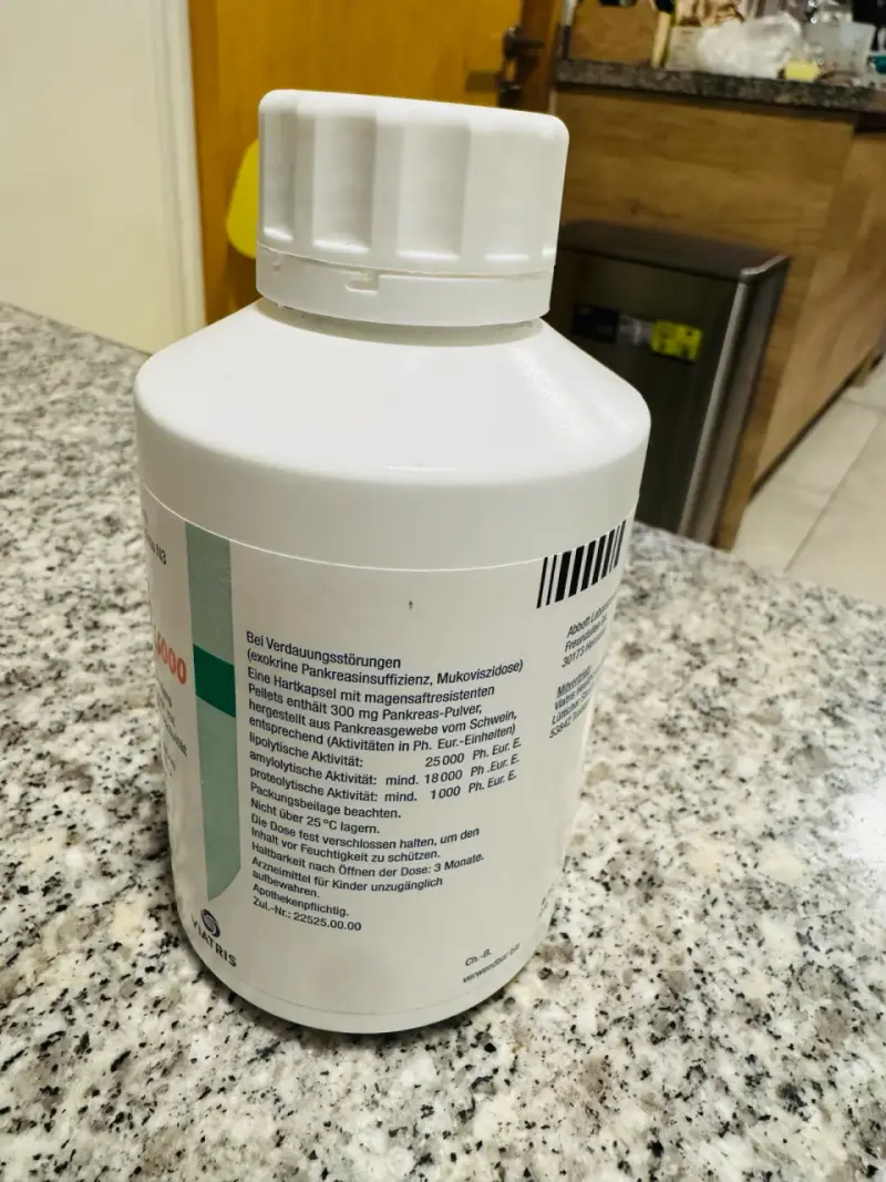 Creían, Kreon o Pangrol 25000 (200 cápsulas) - 2