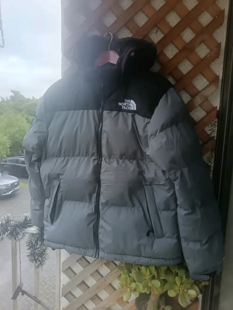 Chaqueta The North Face gris acolchada
