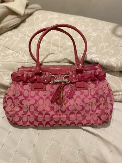 Bolso Coach Rosa Vintage original - miniatura 1