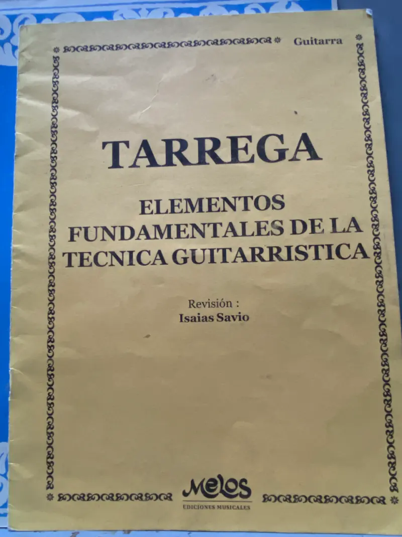 Libro Tarrega Técnica Guitarrística Melos