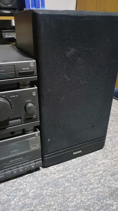 Equipo de sonido Philips con parlantes vintage - miniatura 3