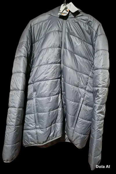 Chaqueta acolchada gris talla XL - miniatura 3