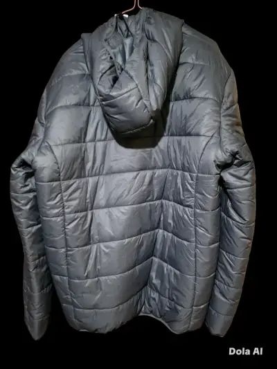 Chaqueta acolchada gris talla XL - miniatura 4