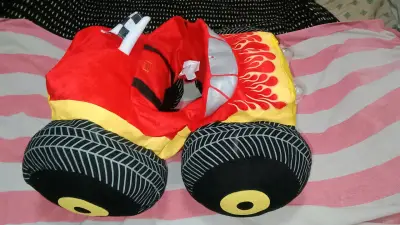 Cojíny disfraz infantil auto de carreras - miniatura 2