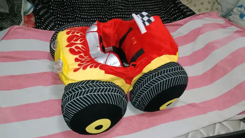 Cojíny disfraz infantil auto de carreras - 6