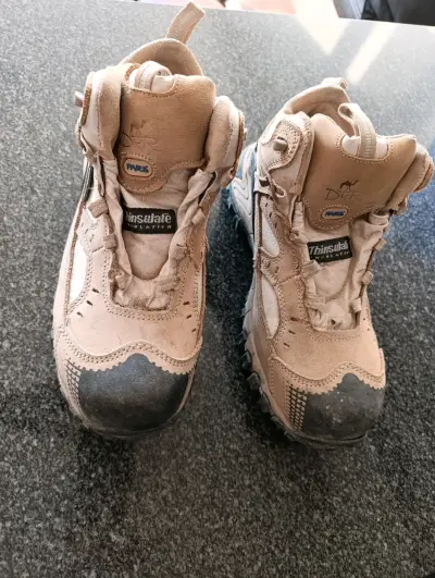 Botas de trekking Ascent beige con punta reforzada - miniatura 2