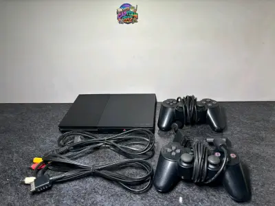 Consola PlayStation 2 Slim con dos controles - miniatura 1